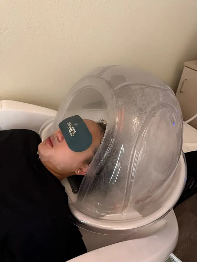 Treatment area with professional equipment