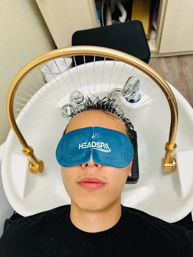 Salon room with treatment equipment